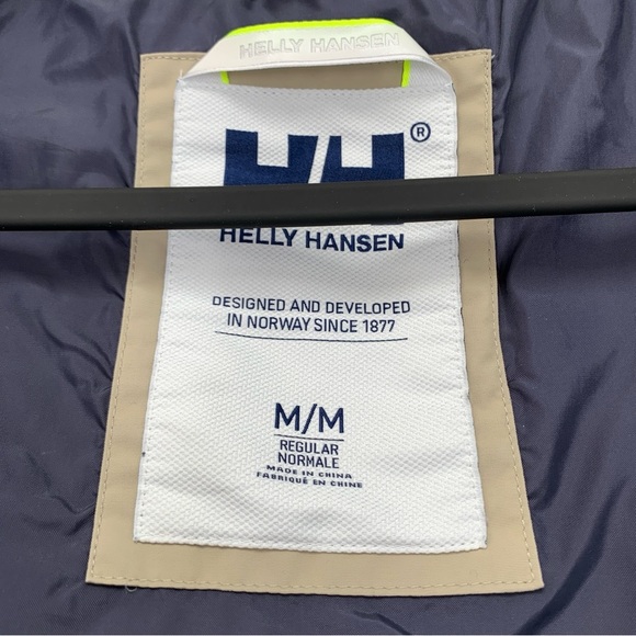 Helly Hansen Kobe Elements Field Jacket Mens Medium Beige Unisex Windbreaker - Picture 7 of 11